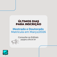 Prazo para inscrição Mestrado e Doutorado termina em dezembro